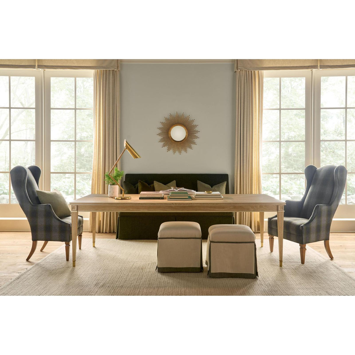 Century Furniture Stocked Large Rectangular Dining Table