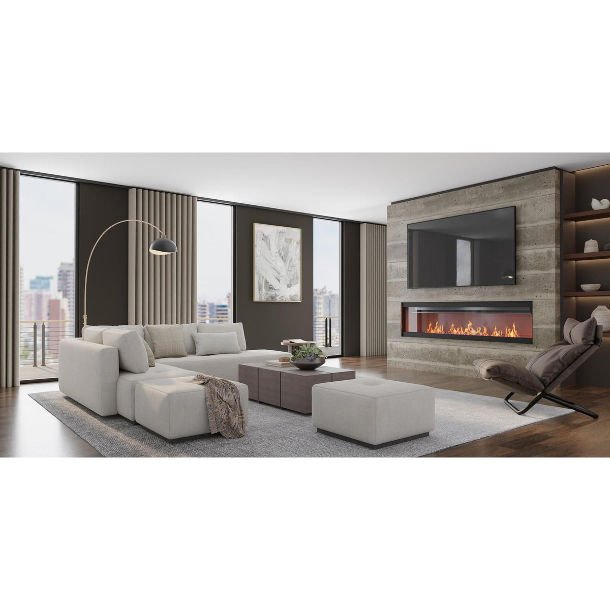 Feizy Fleetwood 8A06F Modern Solid Rug