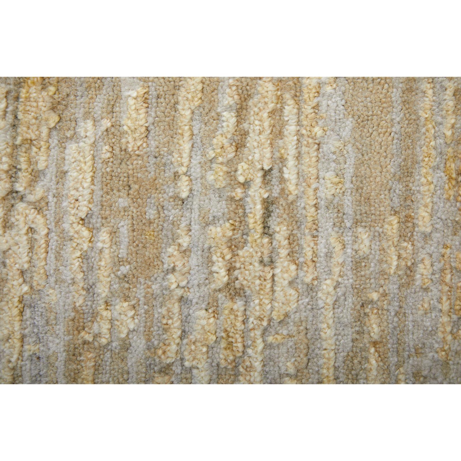 Feizy Eastfield 69FTF Modern Abstract Rug in Yellow/Ivory/Gold