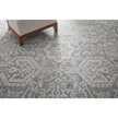 Feizy Belfort 8A27F Traditional Geometric Rug in Gray/White