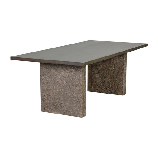 Sunpan Rebel Dining Table - Grey Marble / Charcoal Grey - 82.75"