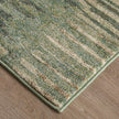 Feizy Eden 39QYF Modern Abstract Rug in Green/Ivory/Brown