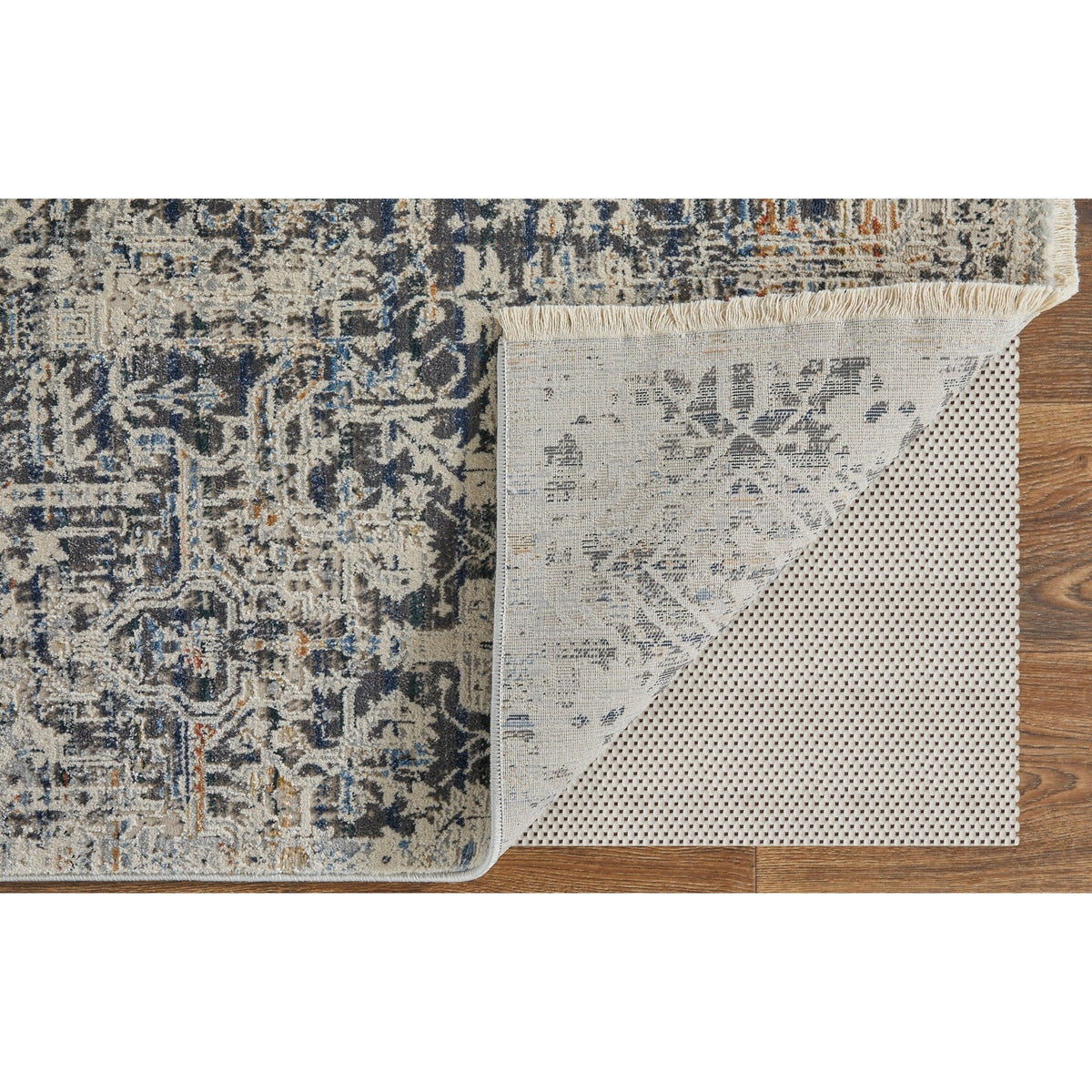 Feizy Kaia 39HUF Transitional Distressed in Ivory/Gray/Taupe