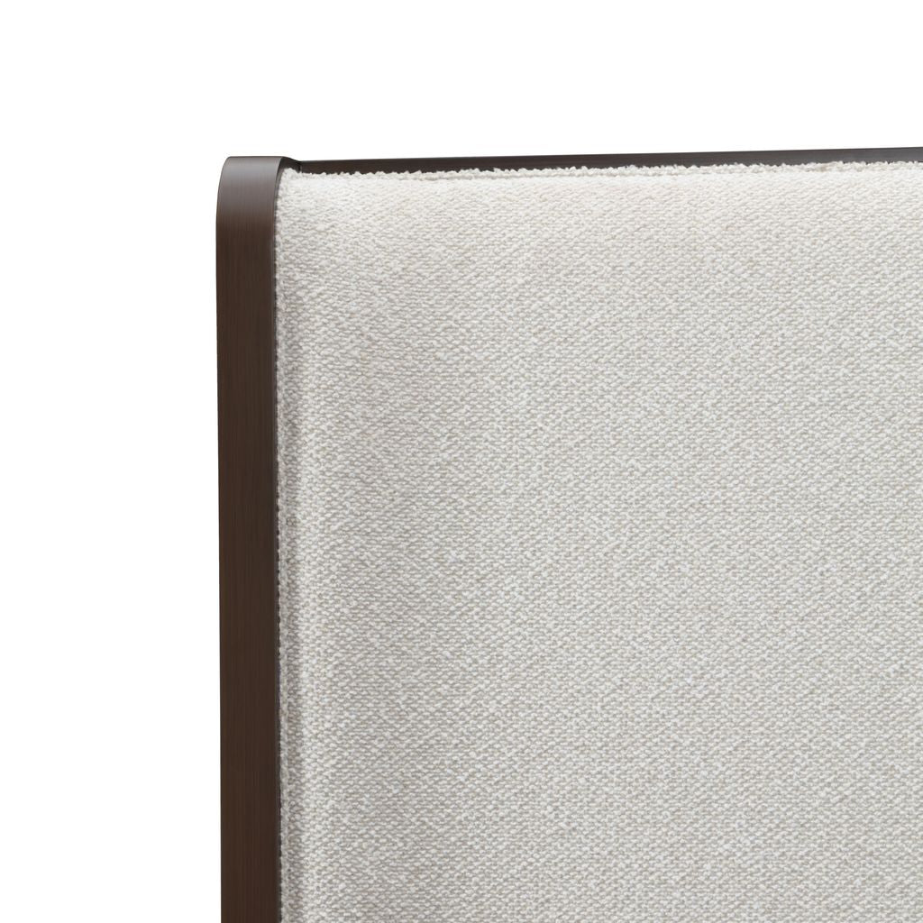 Michael Amini West Kensington Bed - Buff/Medium Espresso