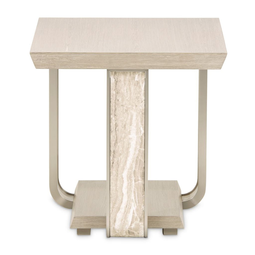 Michael Amini Lotus Bay End Table - Sand