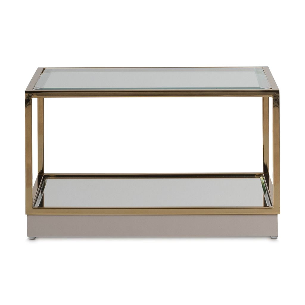 Michael Amini Savannah Breeze Short Cocktail Table, Set of 2 - Bright Gold