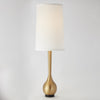 Global Views Brushed Brass Bulb Vase Table Lamp