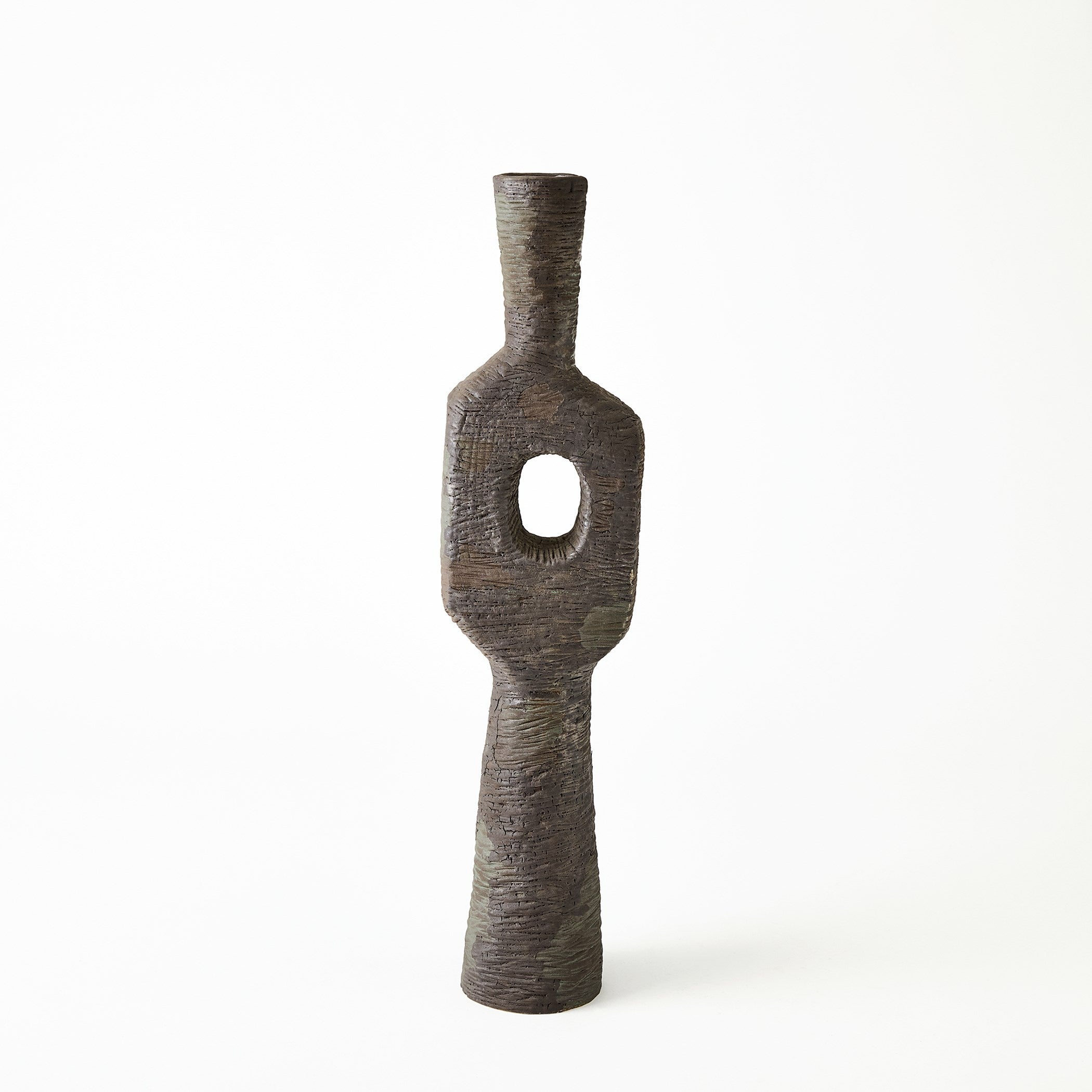 Global Views Ebba Vase Rugged Brown