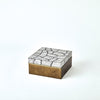 Global Views Eggshell Box Antique Gold Leaf
