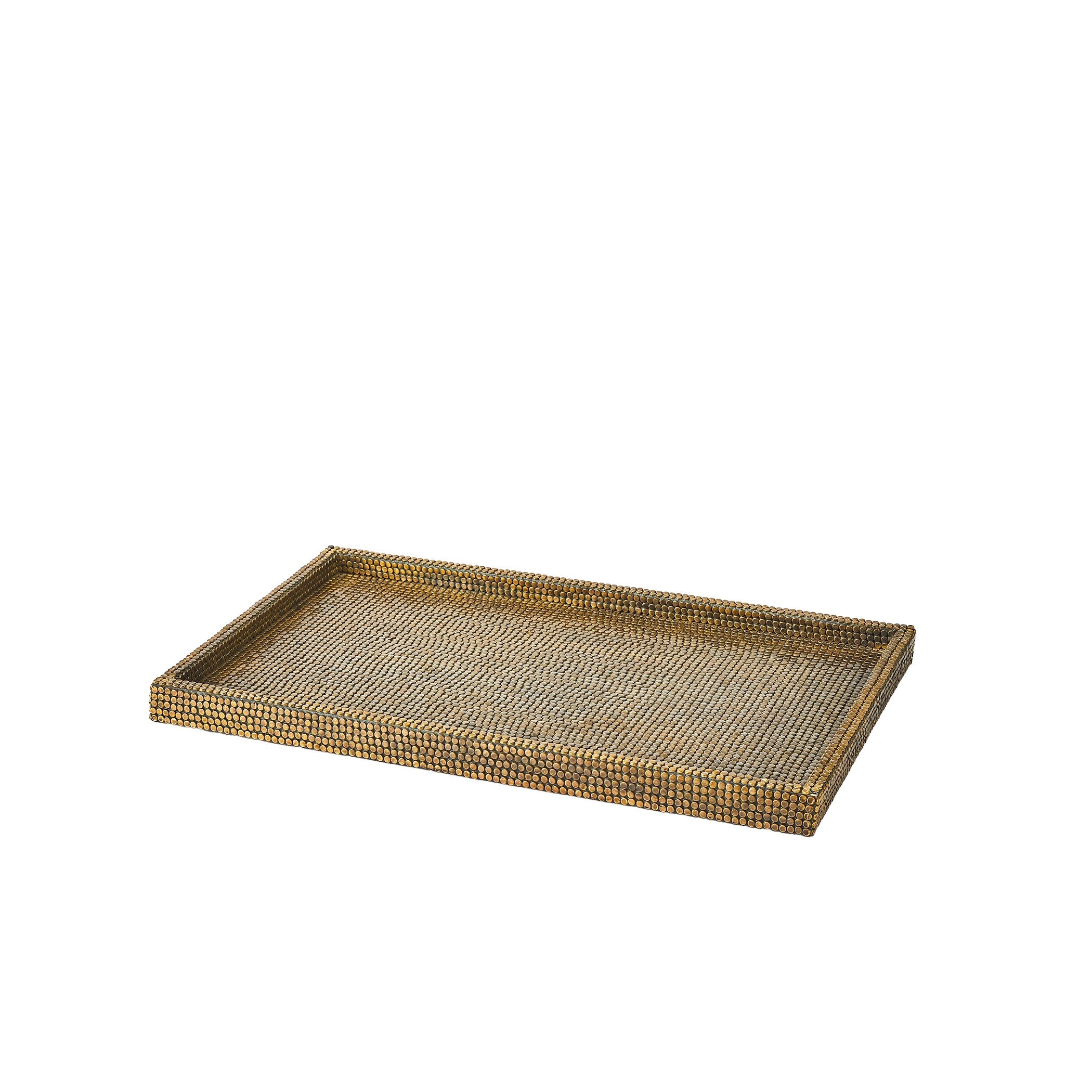 Global Views Lames Boxes and Trays Aged Brass