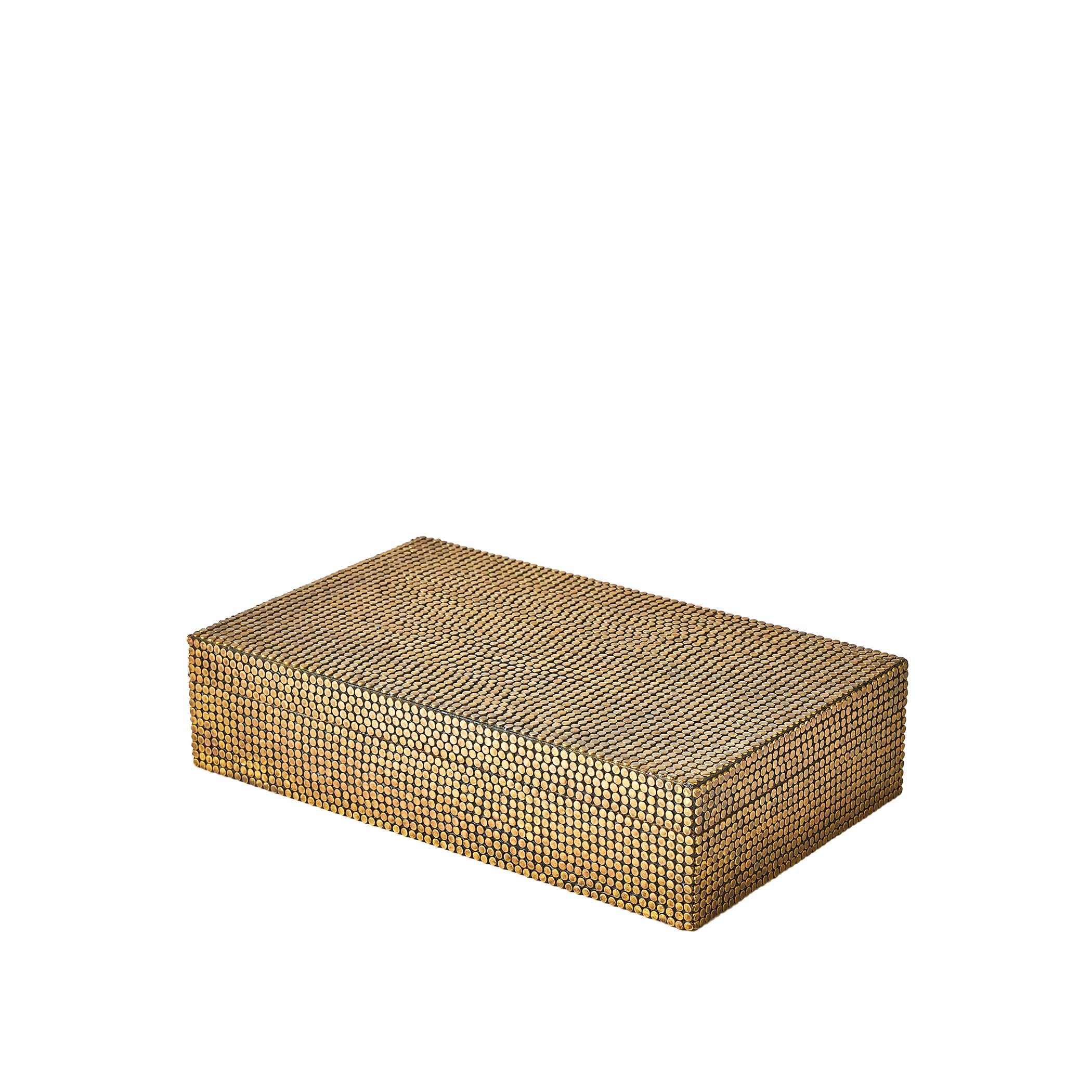 Global Views Lames Boxes and Trays Aged Brass