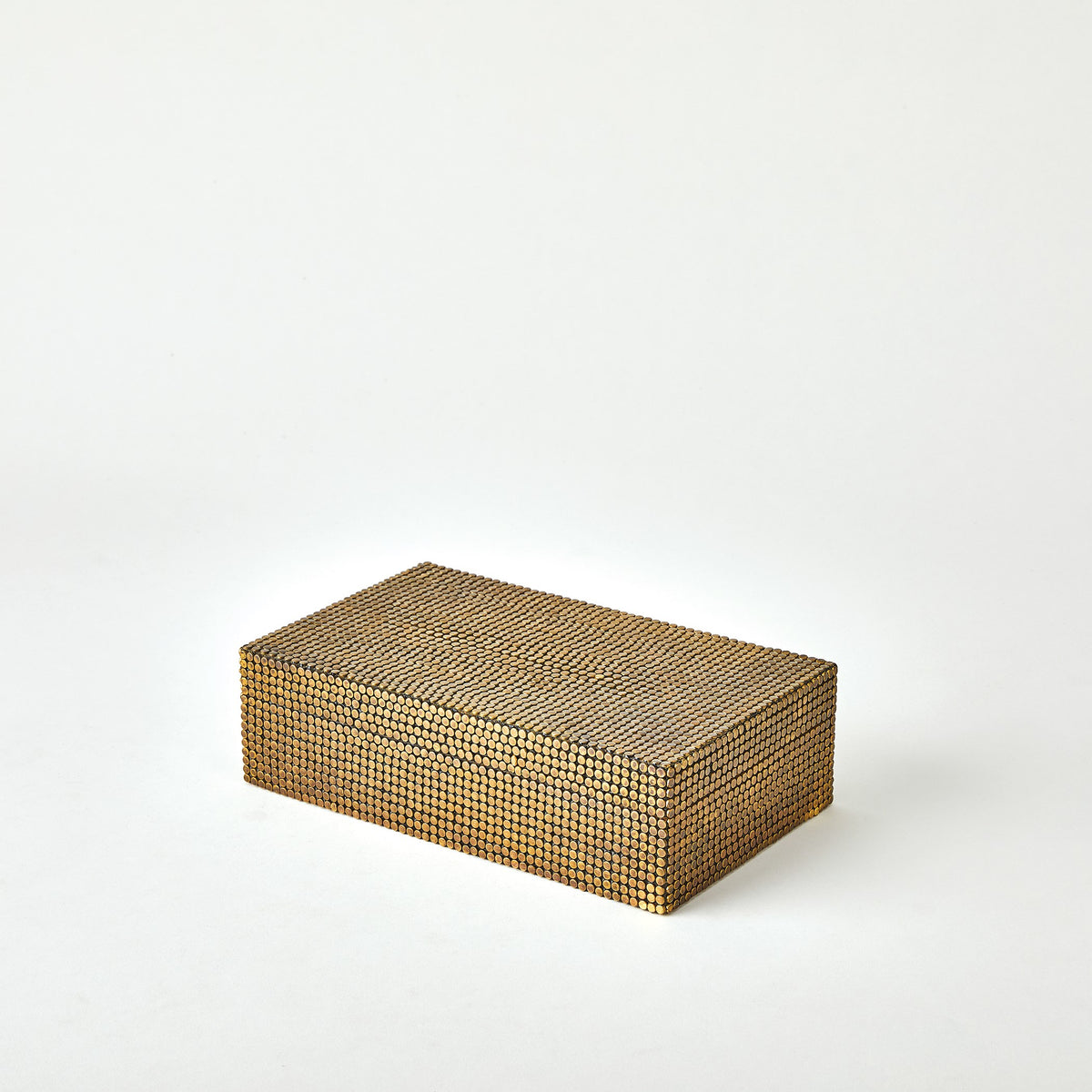 Global Views Lames Boxes and Trays Aged Brass