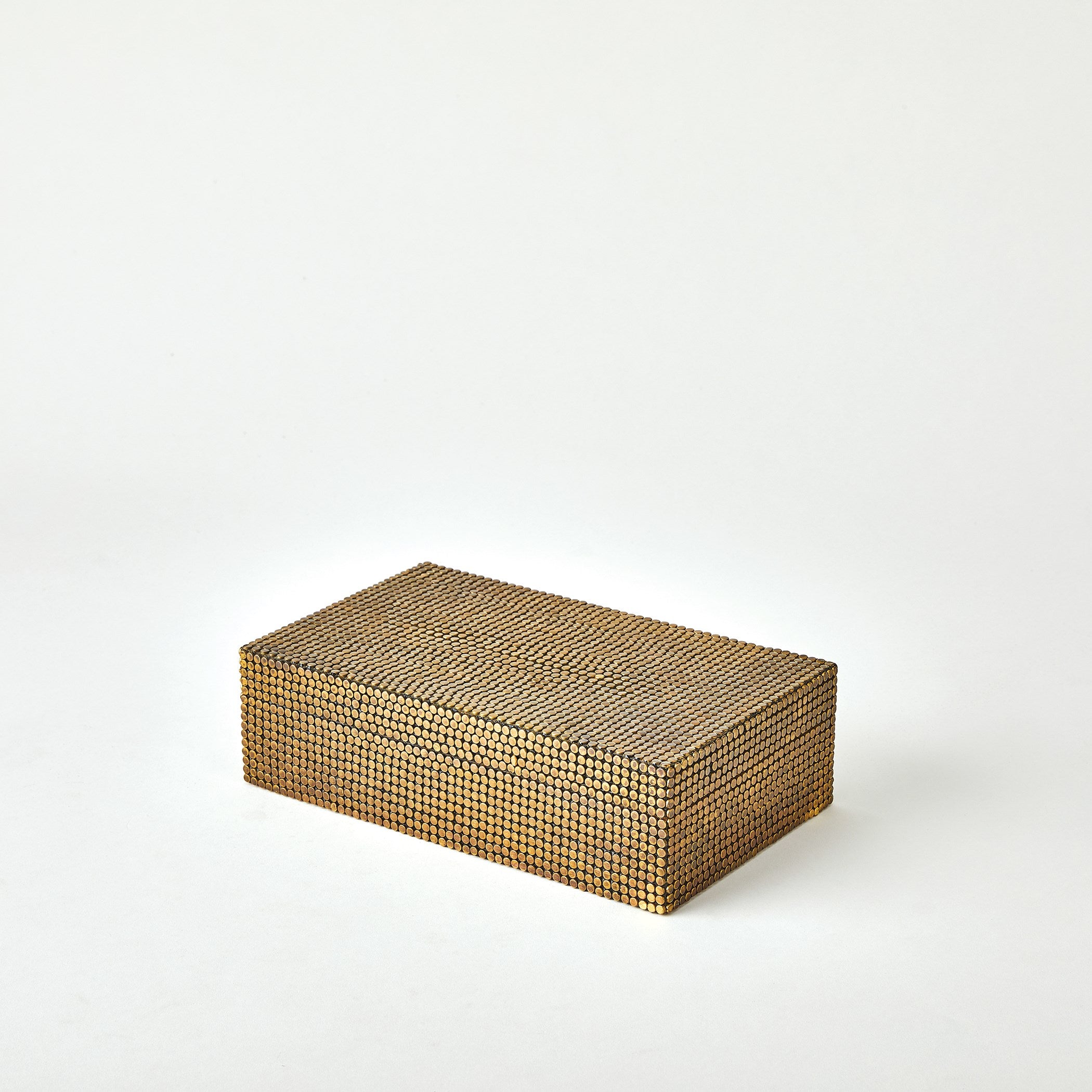 Global Views Lames Boxes and Trays Aged Brass