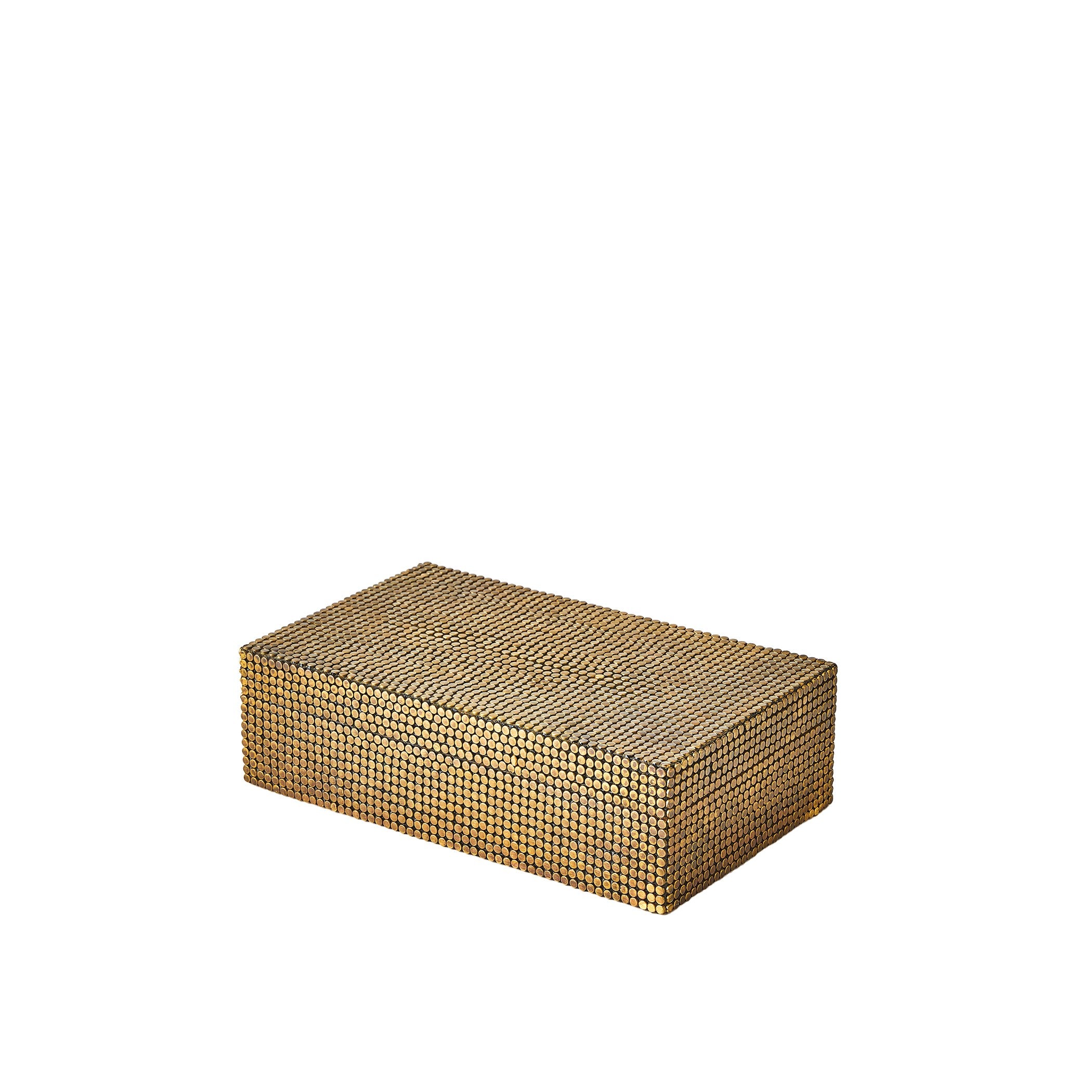 Global Views Lames Boxes and Trays Aged Brass