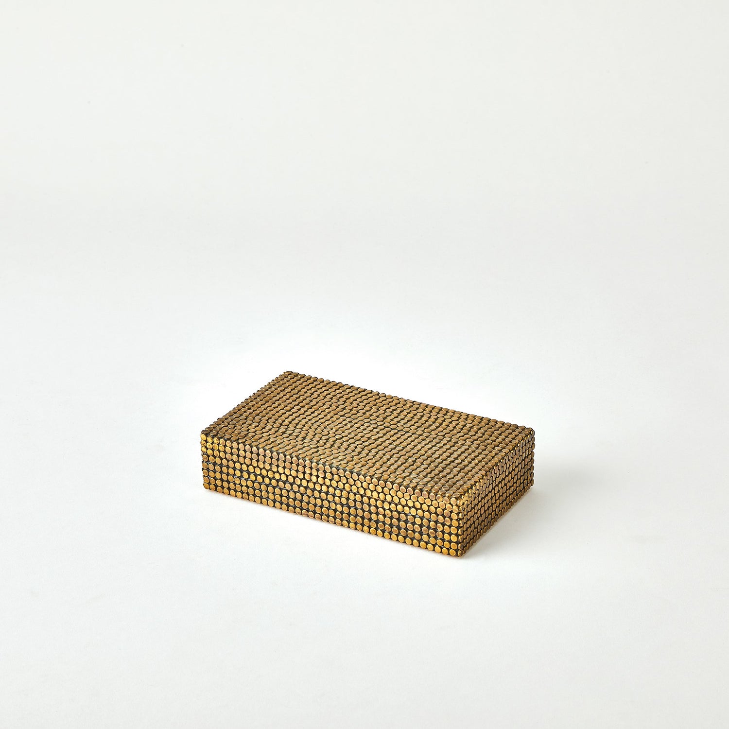 Global Views Lames Boxes and Trays Aged Brass