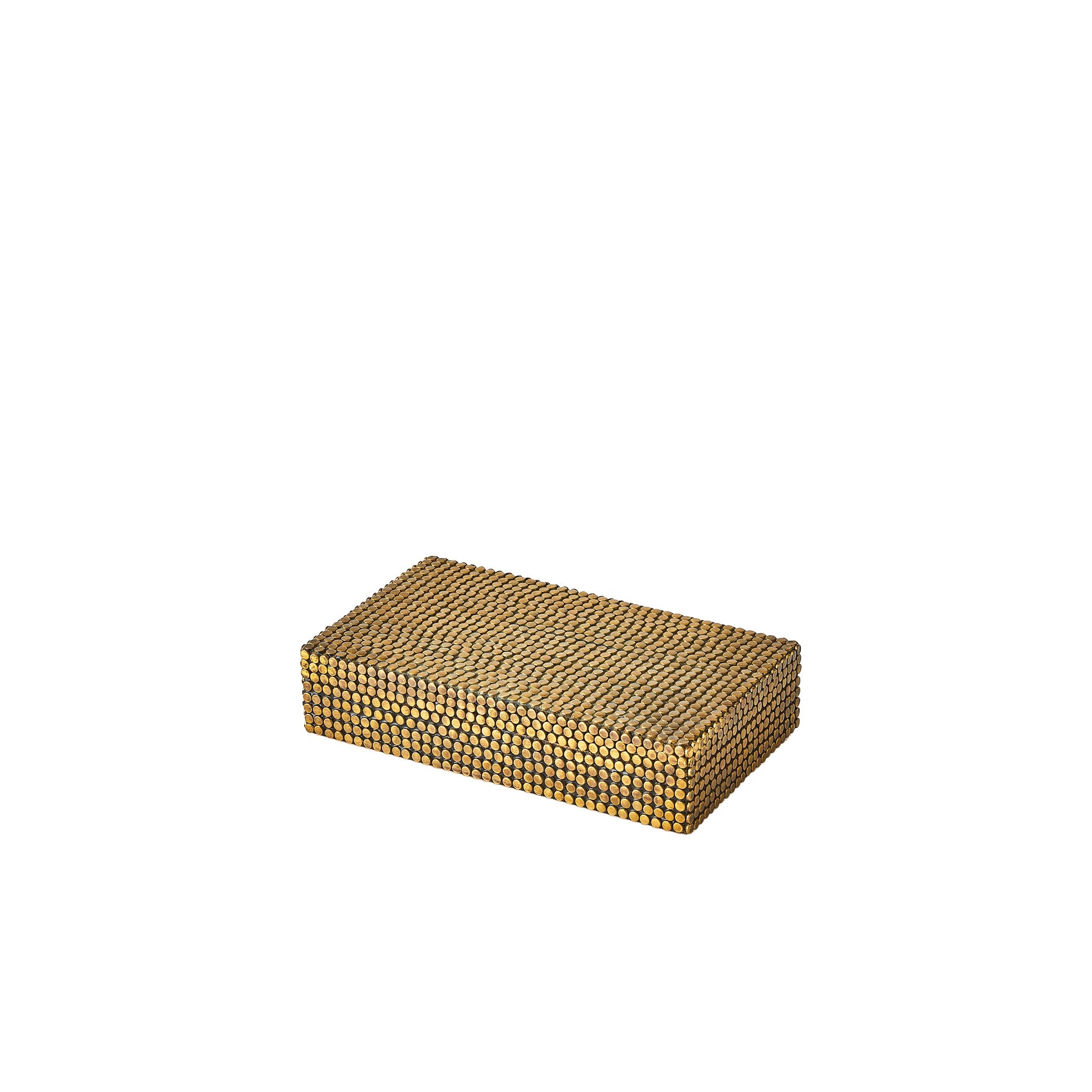 Global Views Lames Boxes and Trays Aged Brass