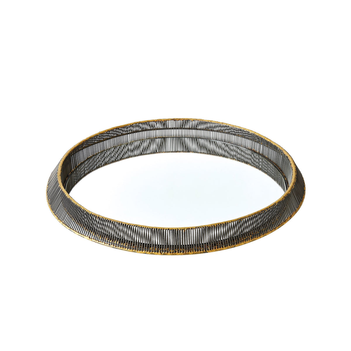 Global Views Whipped Wire Tray/Mirror
