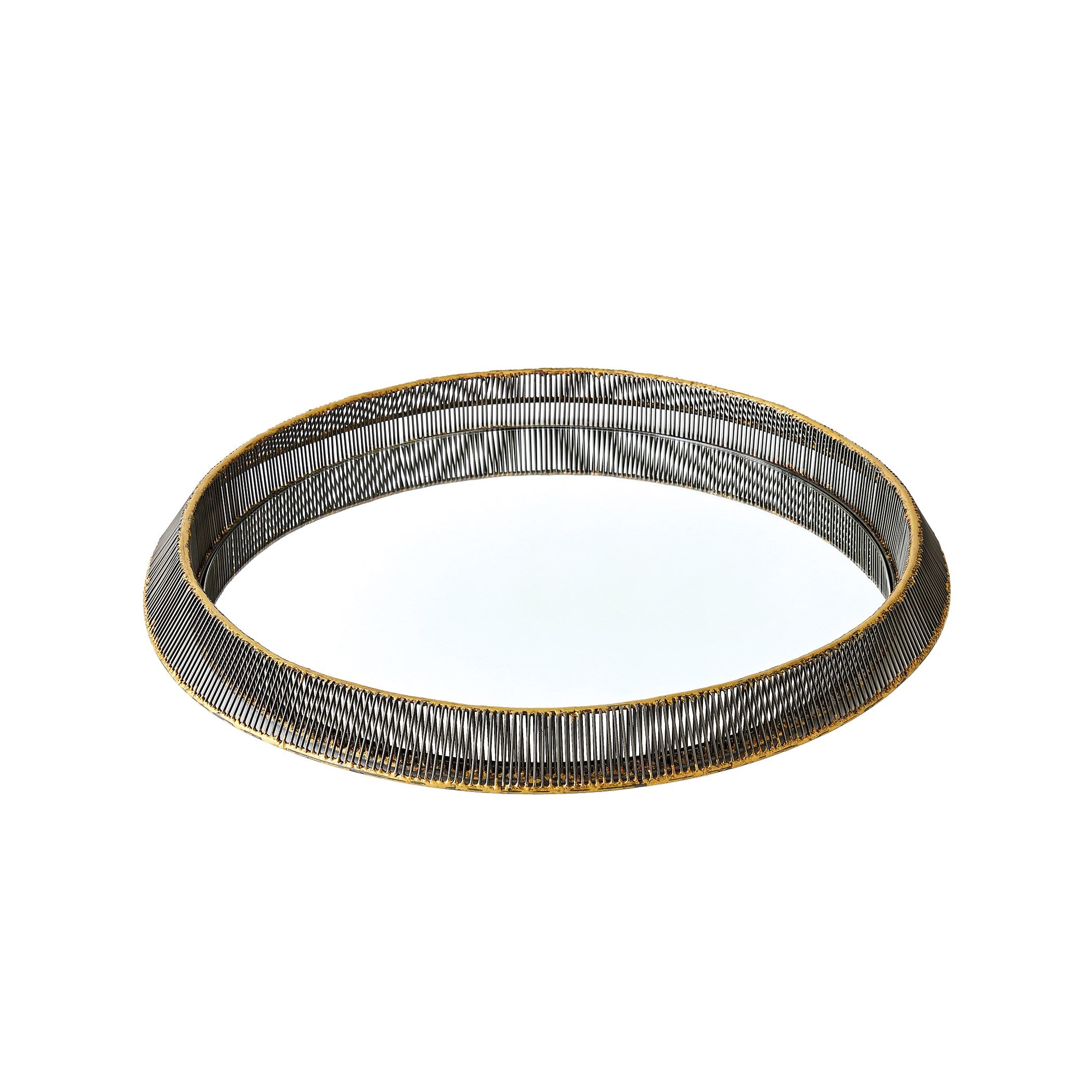 Global Views Whipped Wire Tray/Mirror