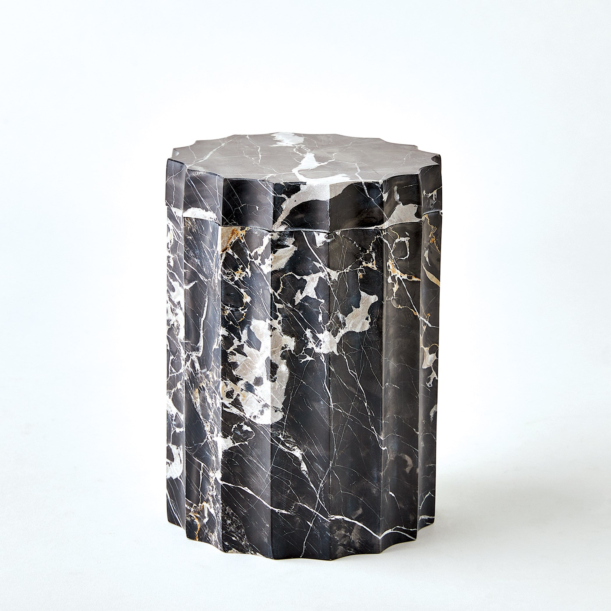 Global Views Ionic Jar-Golden Portoro-Lg