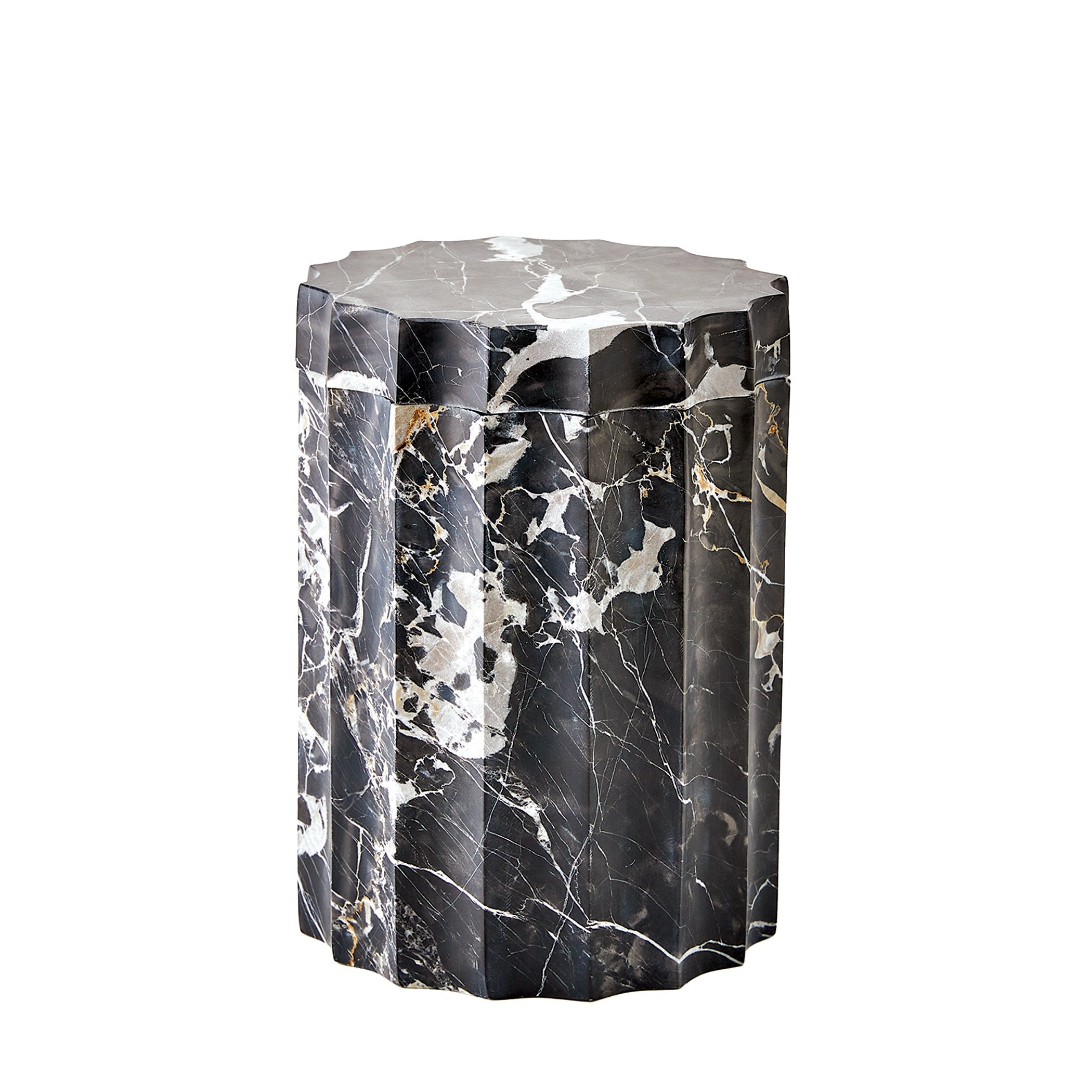 Global Views Ionic Jar-Golden Portoro-Lg