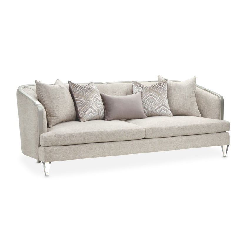 Michael Amini Camden Court Sofa - Flax/Platinum