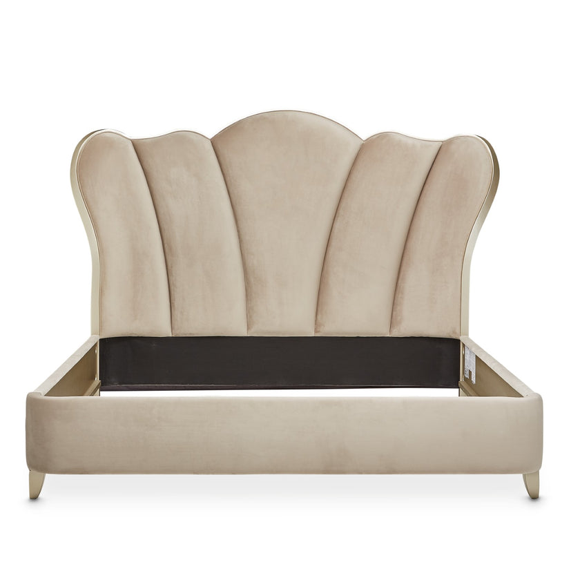 Michael Amini Villa Cherie Tufted Upholstered Bed