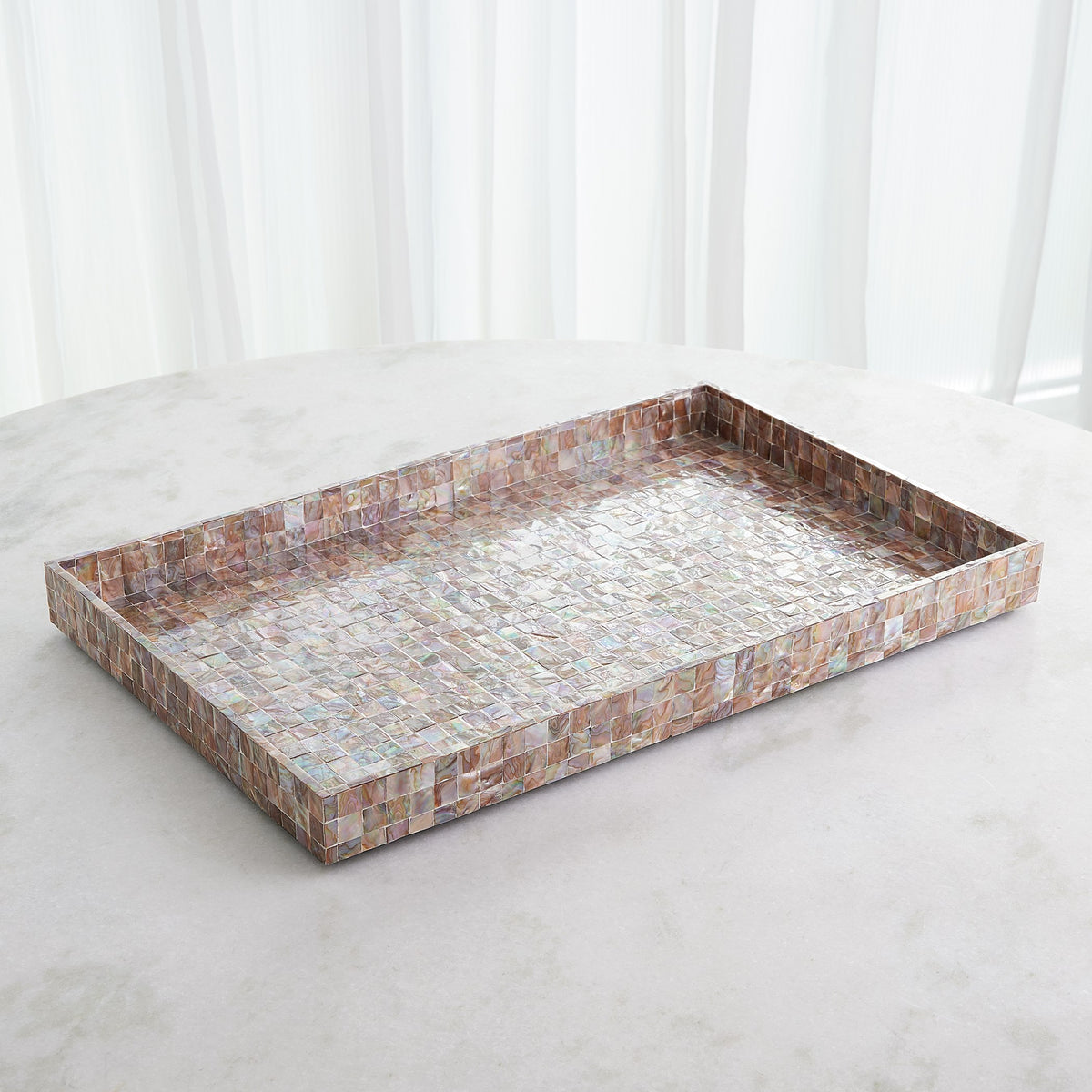 Global Views Mother Of Pearl Tray