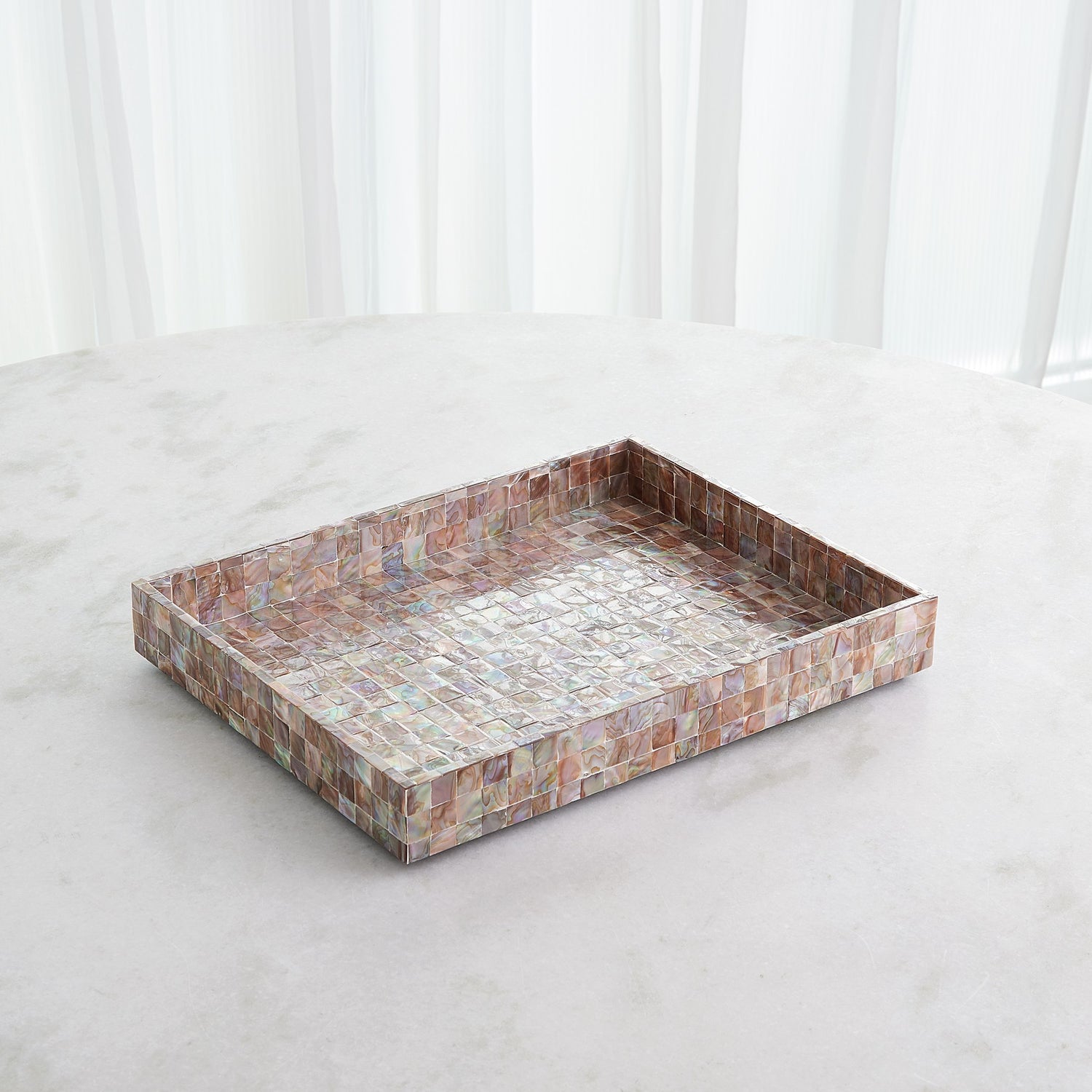 Global Views Mother Of Pearl Tray