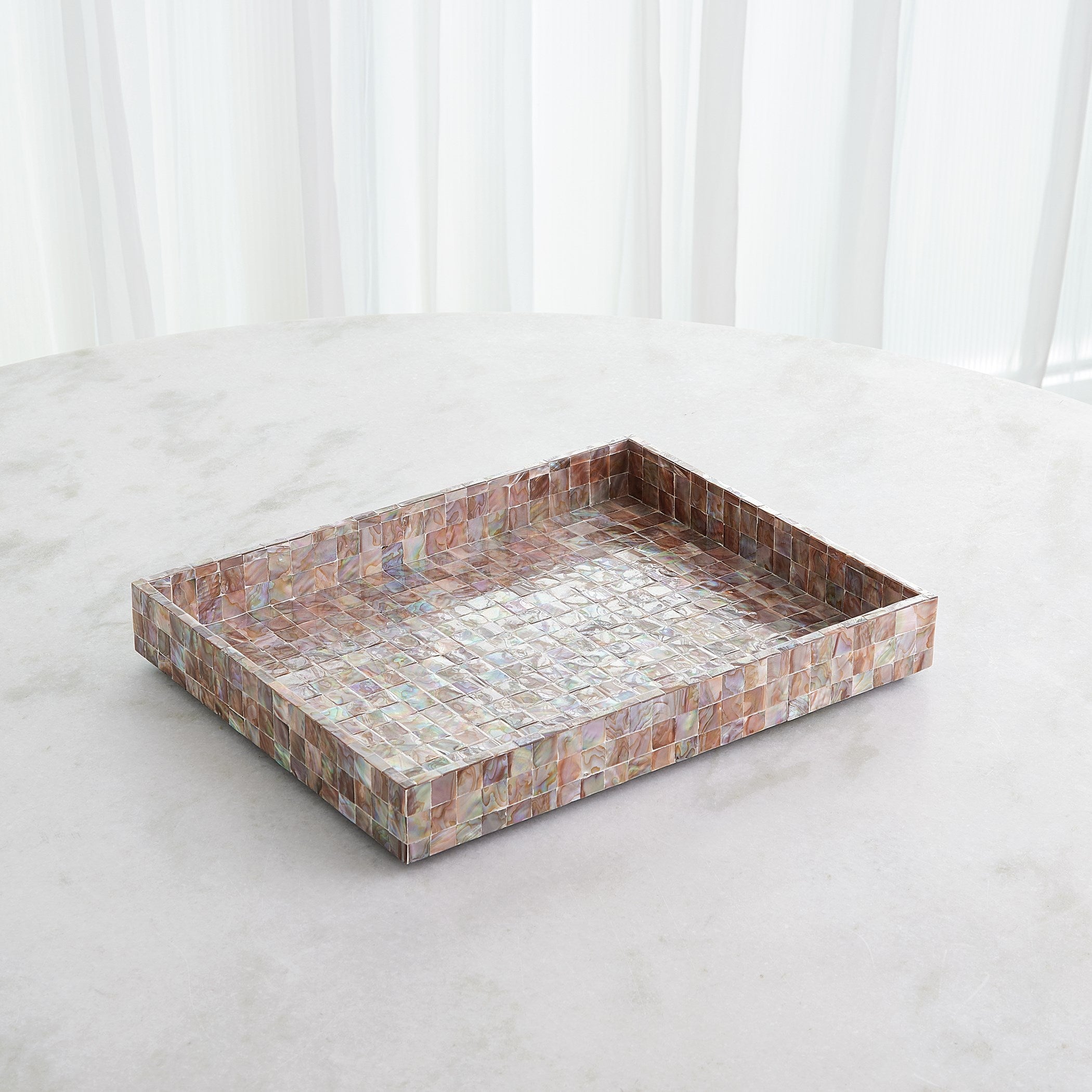 Global Views Mother Of Pearl Tray