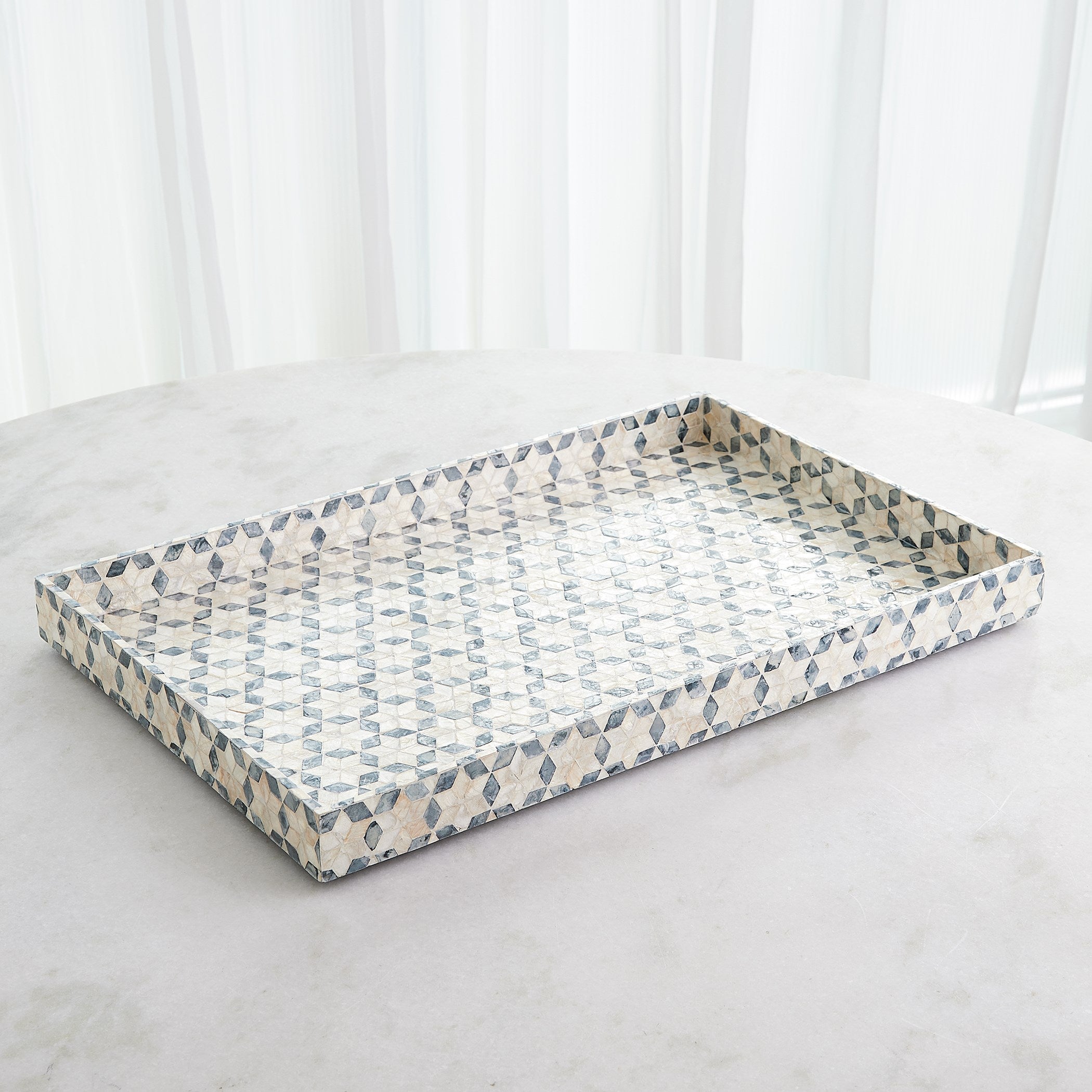 Global Views Capiz Shell Box and Tray