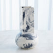 Global Views Crocus Vase Blue Marble