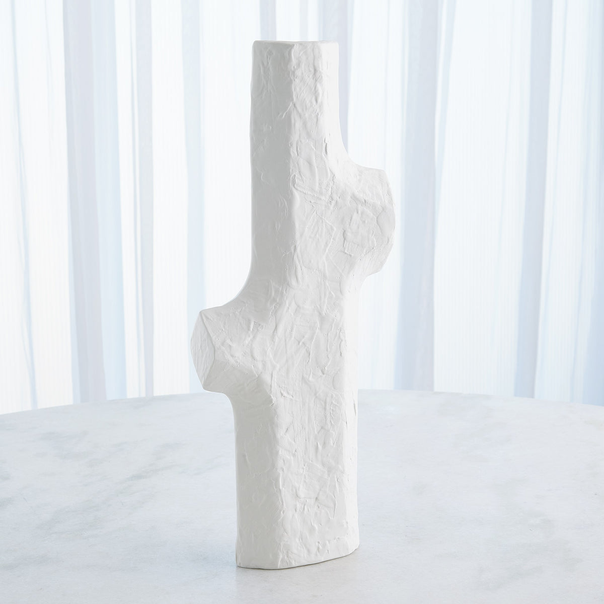 Global Views Tiered Trunk Vase Matte White