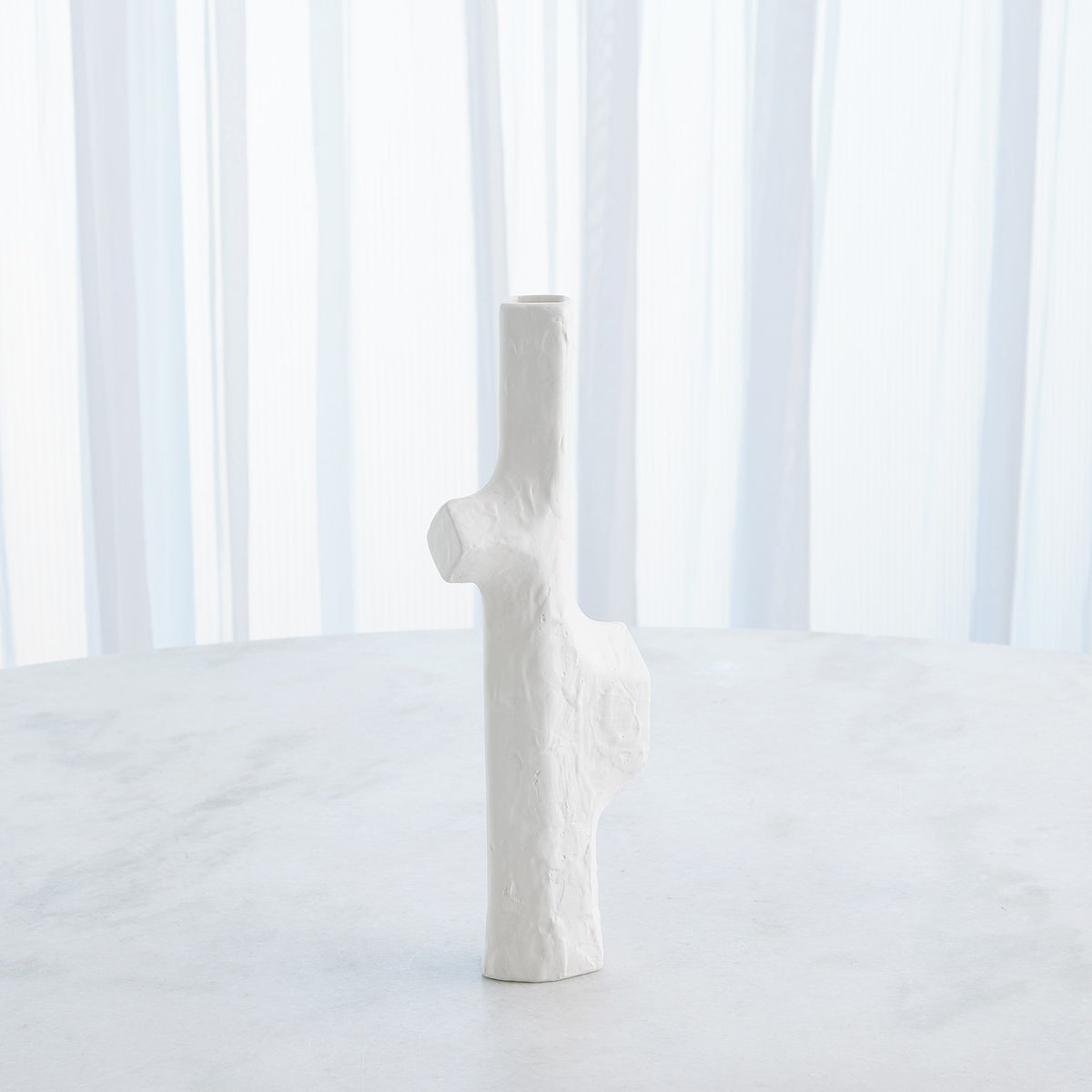 Global Views Tiered Trunk Vase Matte White