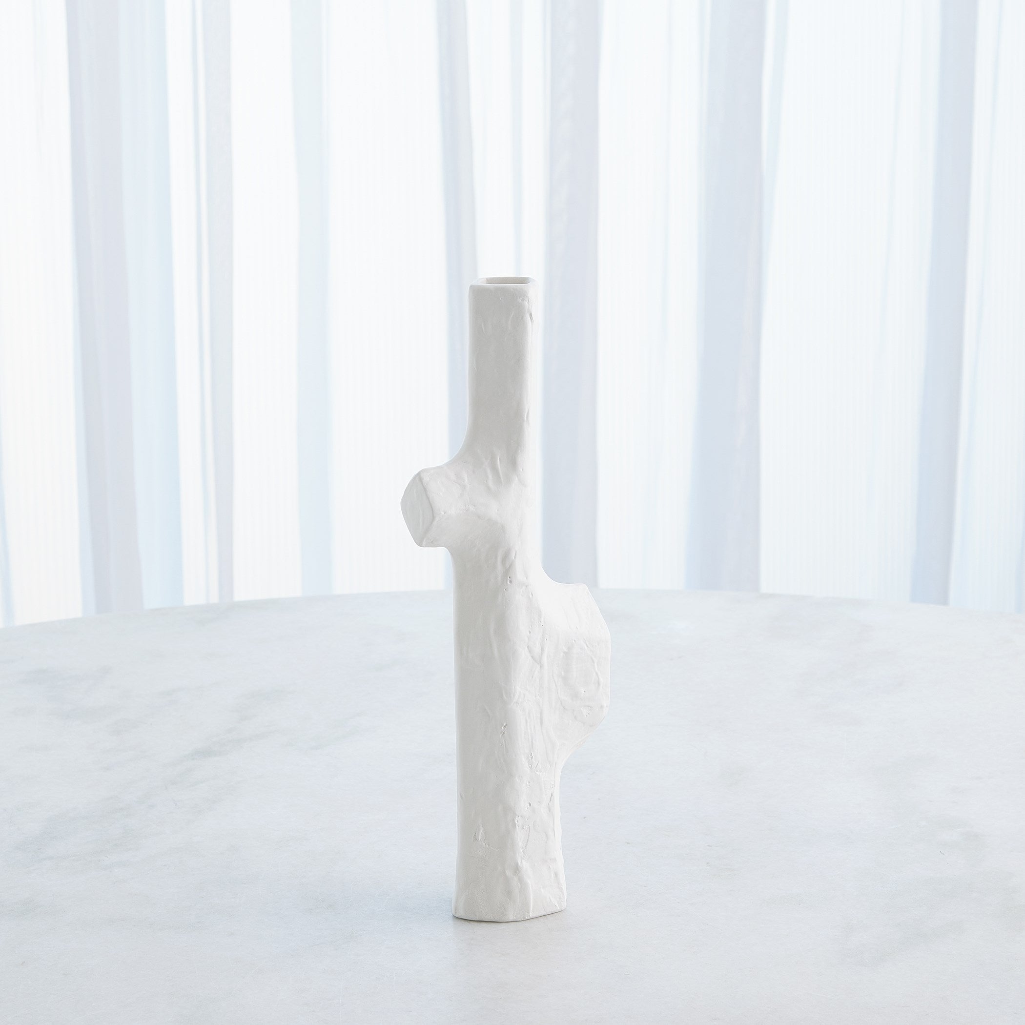 Global Views Tiered Trunk Vase Matte White