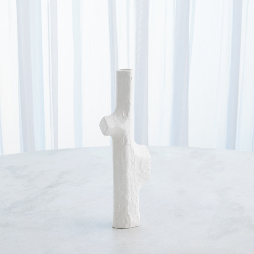 Global Views Tiered Trunk Vase Matte White