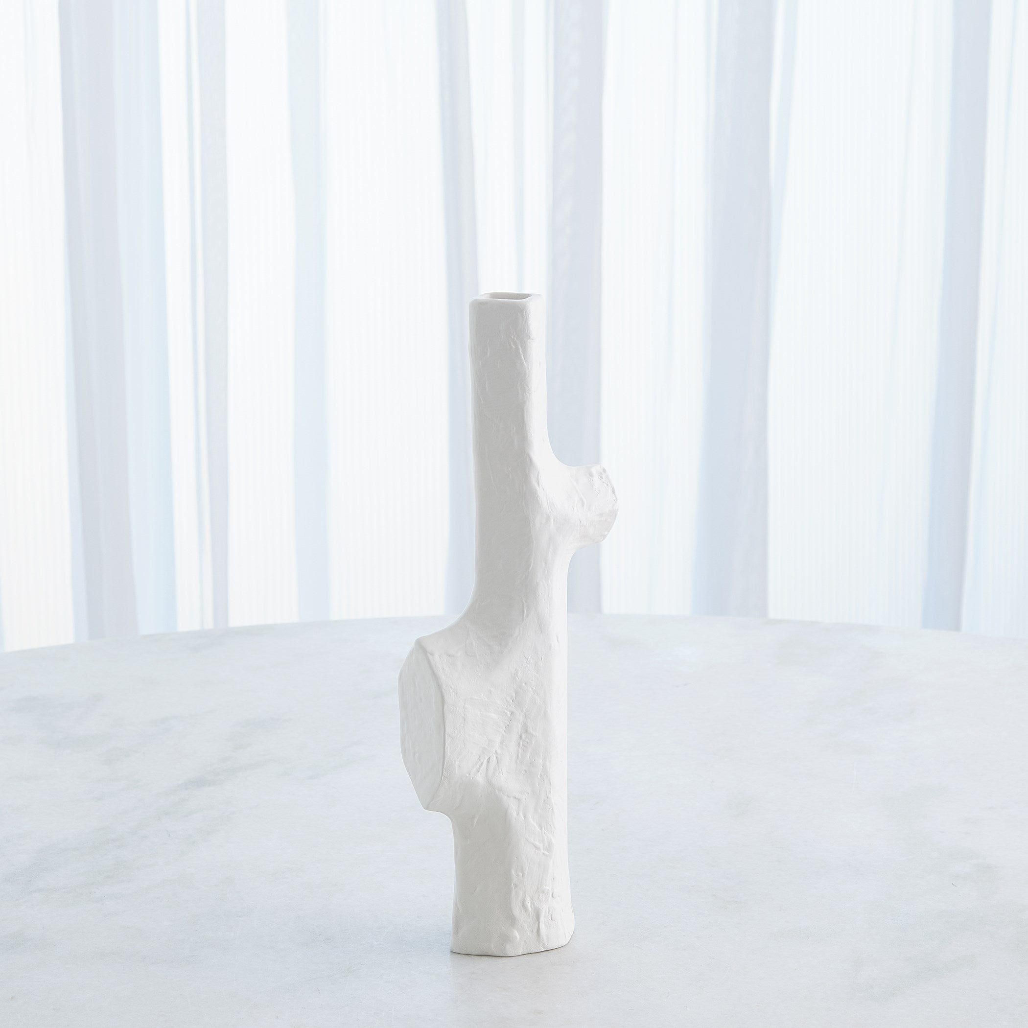 Global Views Tiered Trunk Vase Matte White
