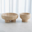 Global Views Priory Bowl Travertine