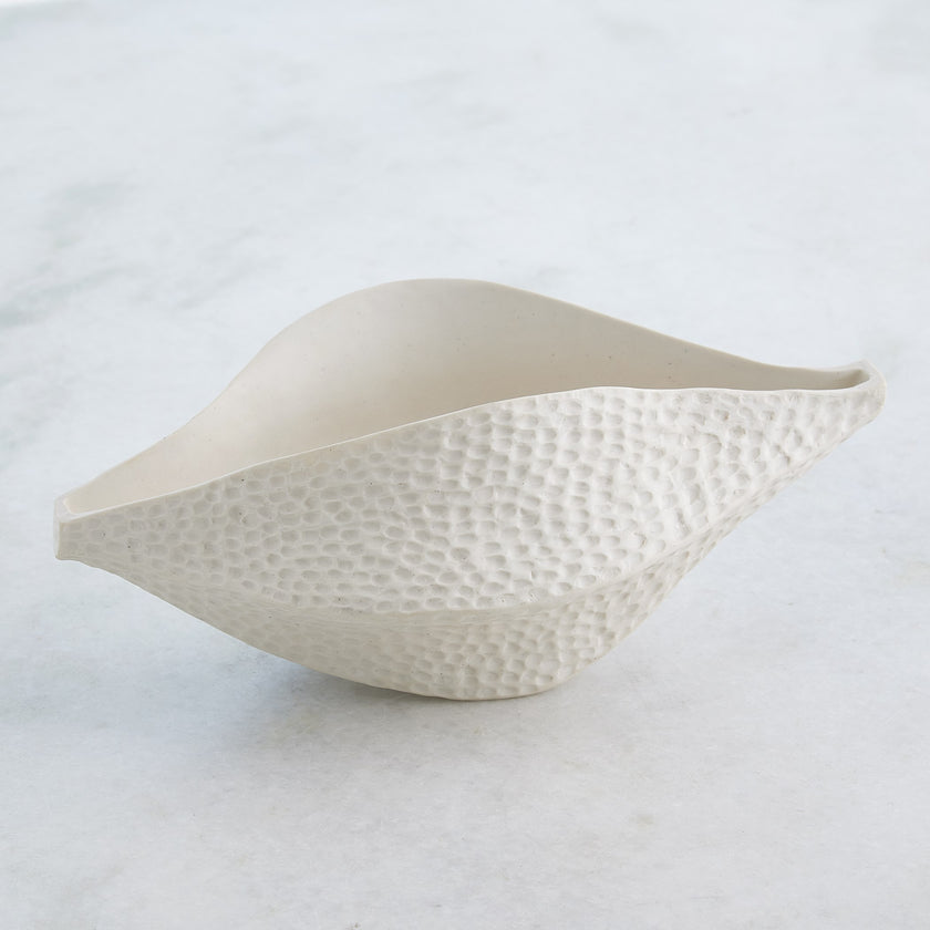 Global Views Porcelain Pod Matte White