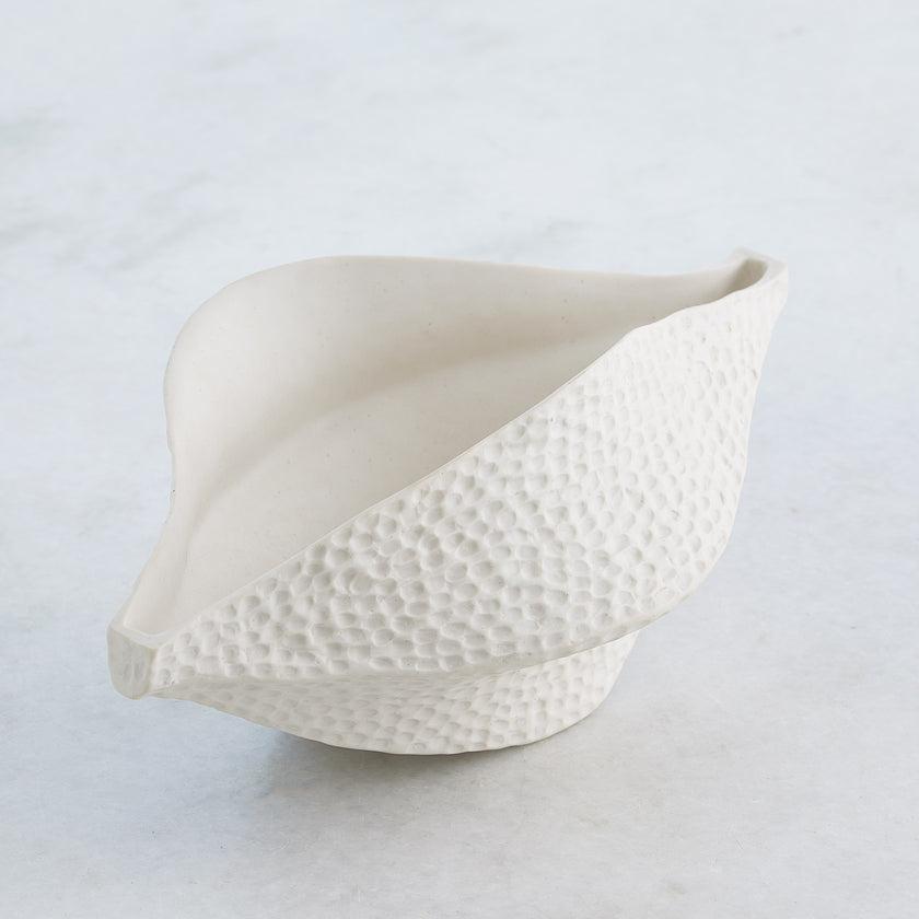 Global Views Porcelain Pod Matte White
