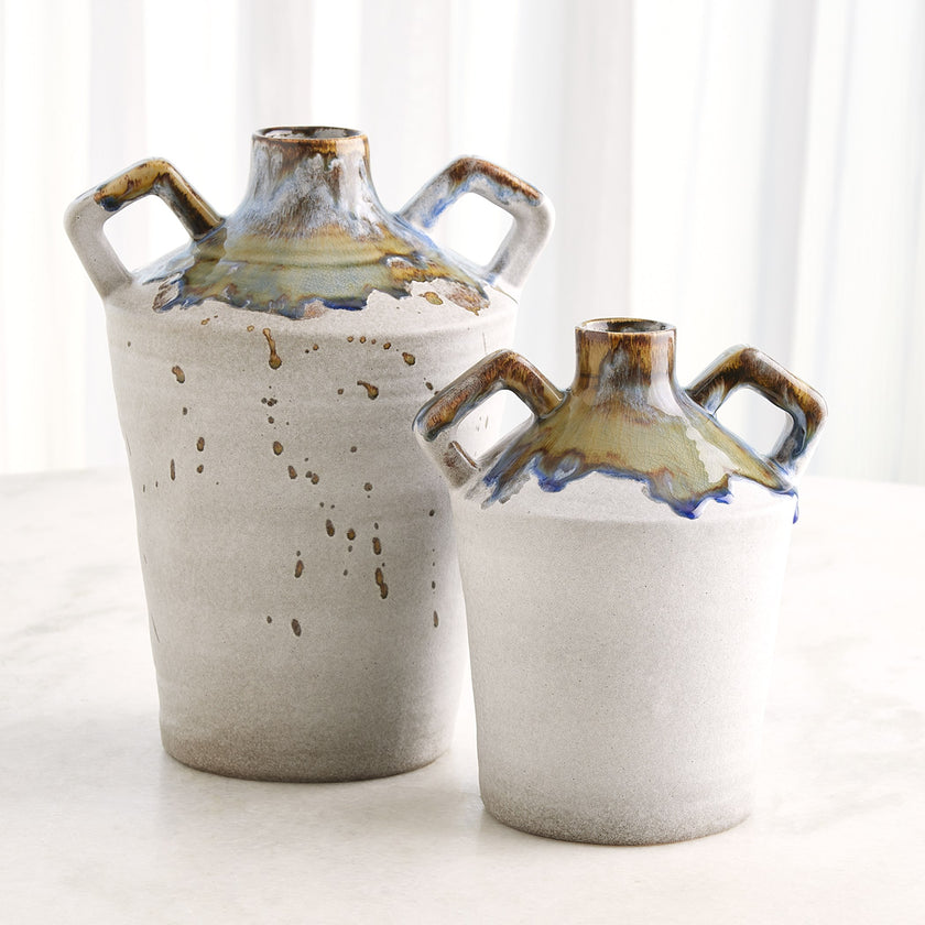 Global Views Volcan Grey/Reactive Green Vases and Jars