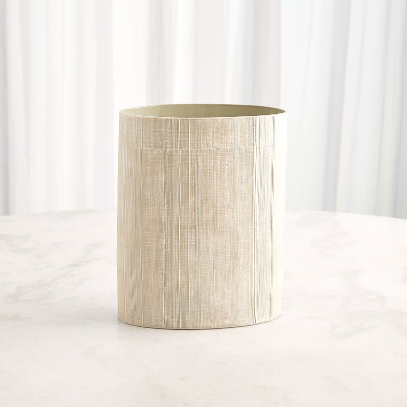 Global Views Cross Hatch Vase Celery