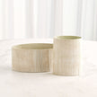 Global Views Cross Hatch Vase Celery