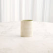 Global Views Cross Hatch Vase Celery