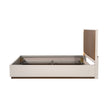 Michael Amini Pavira Eastern King Bed with LED Lights - Walnut