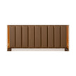 Michael Amini Pavira Eastern King Bed with LED Lights - Walnut