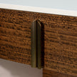 Michael Amini Pavira 1-Drawer Nightstand with LED Lights - Walnut