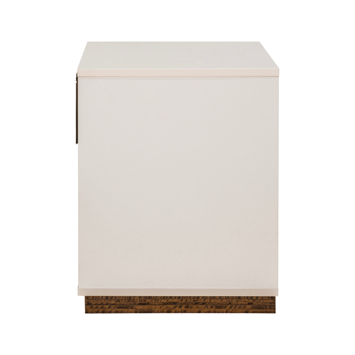 Michael Amini Pavira 1-Drawer Nightstand with LED Lights - Walnut