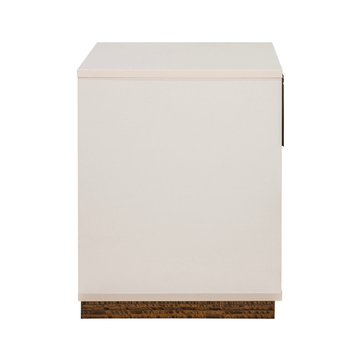 Michael Amini Pavira 1-Drawer Nightstand with LED Lights - Walnut