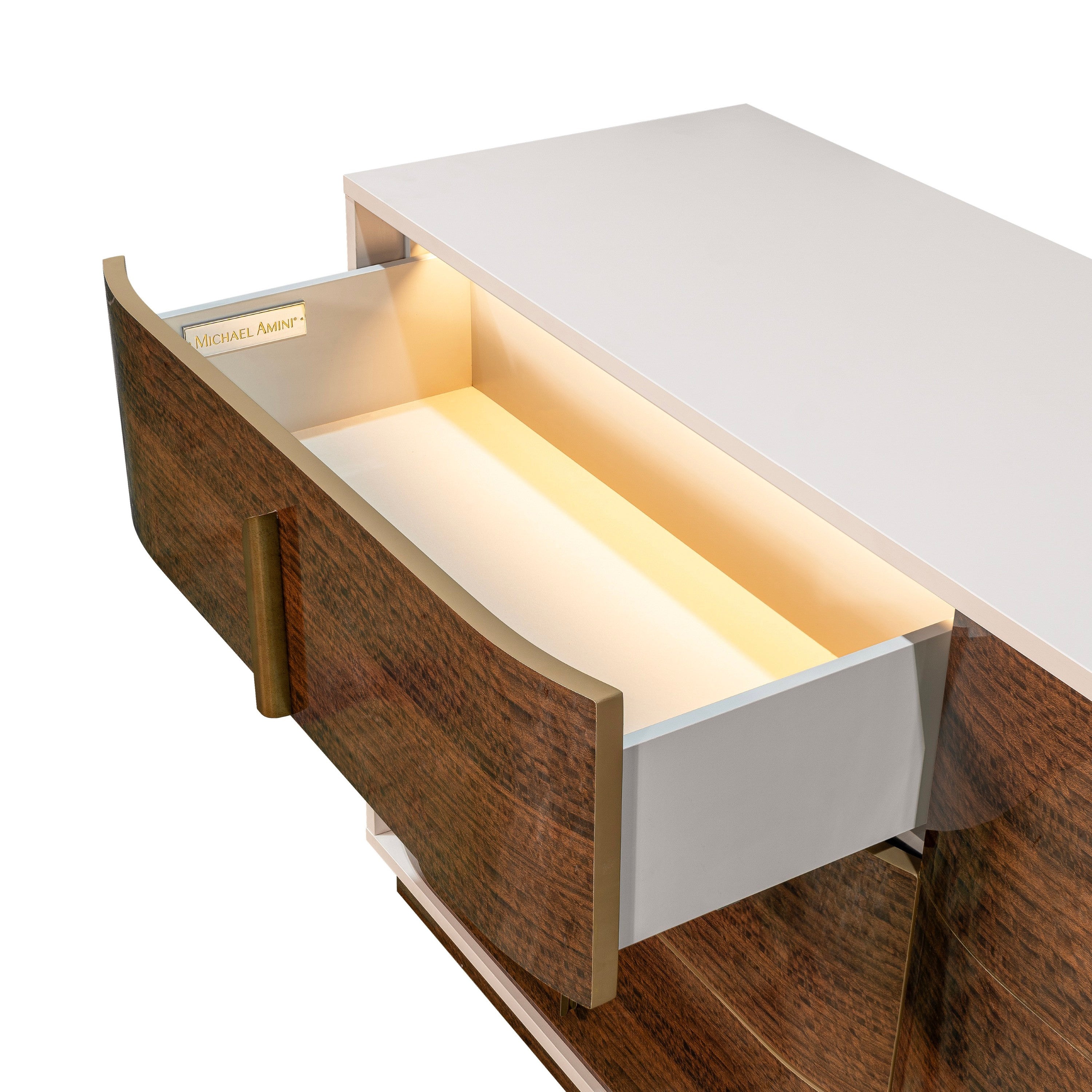 Michael Amini Pavira Dresser - Walnut