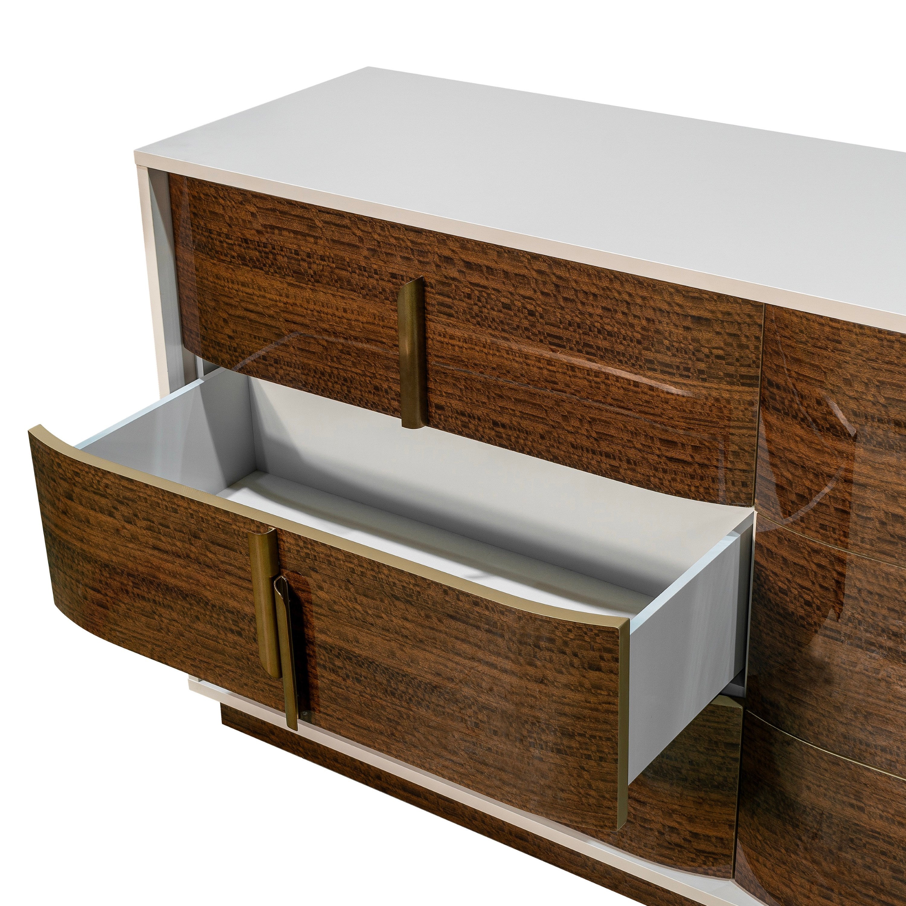Michael Amini Pavira Dresser - Walnut